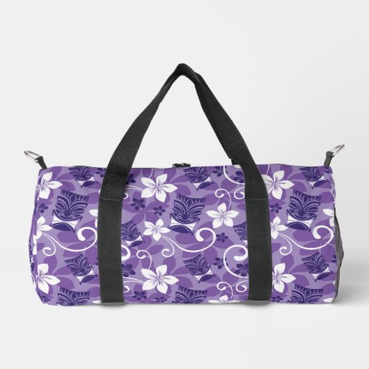 LUAU TIKI PATTTERN (LILA) DUFFLE BAG (Vorderseite)