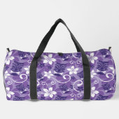 LUAU TIKI PATTTERN (LILA) DUFFLE BAG (Rückseite)