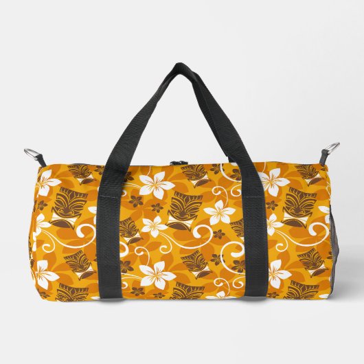 LUAU TIKI PATTTERN (ORANGE) DUFFLE BAG (Vorderseite)