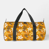 LUAU TIKI PATTTERN (ORANGE) DUFFLE BAG (Rückseite)
