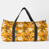 LUAU TIKI PATTTERN (ORANGE) DUFFLE BAG (Vorderseite)