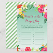 Luau Tropical Baby Shower Game PRINTED (Vorne/Hinten)