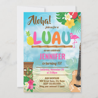 Luau Tropical Birthday Party