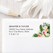 Luau Tropical Blätter Hochzeiten Rücksendeadressen (Insitu)