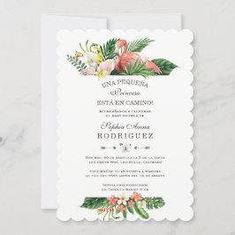 Luau Tropical Blume Invitación de Baby Shower Einladung