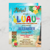 Luau Tropical Boy Birthday Party (Vorne/Hinten)