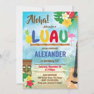 Luau Tropical Boy Birthday Party