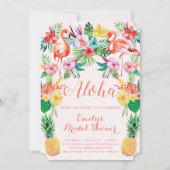 Luau Tropical Bridal Dusche Einladung (Vorderseite)