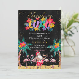 Luau Tropical Christmas Party Einladung Card