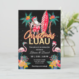 Luau Tropical Christmas Party Einladung Card