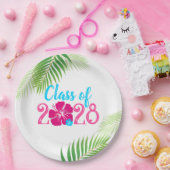 Luau Tropical Class of 2024 Graduation Party Pappteller (Party)