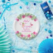 Luau Tropical Floral Girl 2. Geburtstag Pappteller (Party)