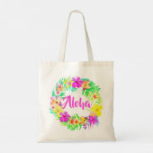 Luau Tropical Hawaiian Aloha Summer Fun Tote Bag Tragetasche (Rückseite)