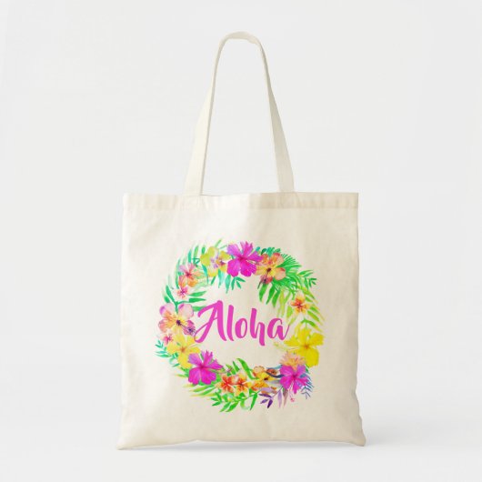Luau Tropical Hawaiian Aloha Summer Fun Tote Bag Tragetasche (Vorne)