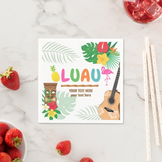 Luau Tropical Party Napkins Serviette (Beispiel)