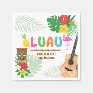Luau Tropical Party Napkins Serviette