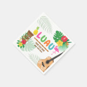 Luau Tropical Party Napkins Serviette (Ecke)