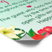 Luau Tropical Ring Hunt Game - Brautparty Zeichen Poster (Ecke)