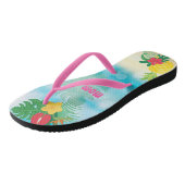 Luau Tropical Theme Badesandalen (Schrägansicht)