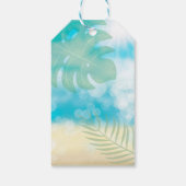 Luau Tropical Theme Geschenkanhänger (Rückseite)