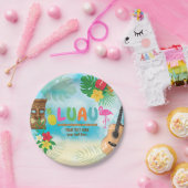 Luau Tropical Theme Pappteller (Party)