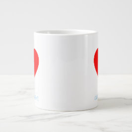 Lub Dub Heart Sounds Funny Cardiologe Jumbo-Tasse