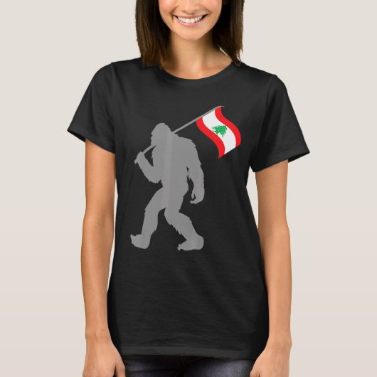 Luban oder libanesische Flagge auf libanesischer F T-Shirt (Vorderseite)