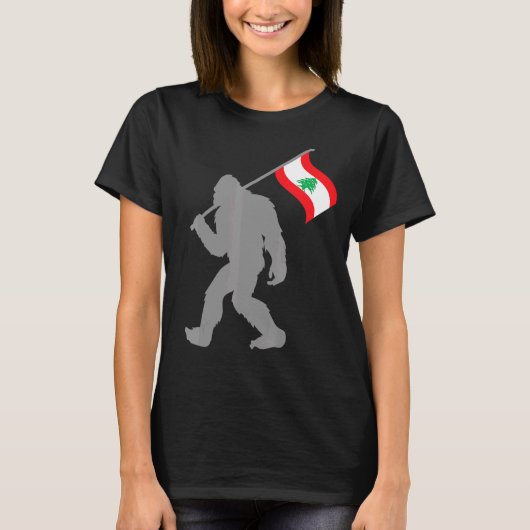 Luban oder libanesische Flagge auf libanesischer F T-Shirt (Vorderseite)