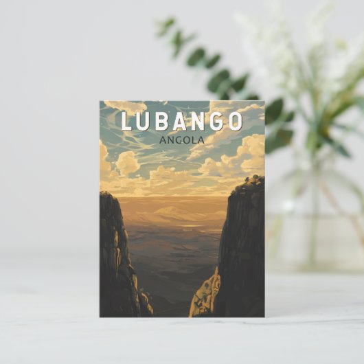 Lubango Angola Reisen Art Vintag Postkarte (Stehend Vorderseite)