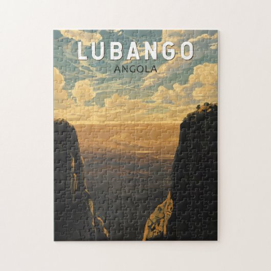 Lubango Angola Reisen Art Vintag Puzzle (Vertikal)