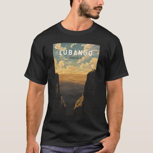 Lubango Angola Reisen Art Vintag T-Shirt (Vorderseite)