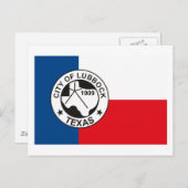 Lubbock Flag Postkarte (Vorne/Hinten)