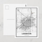 Lubbock Karte (Vorne/Hinten)