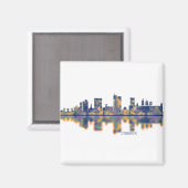 Lubbock Skyline Magnet (Vorderseite/Rückseite)