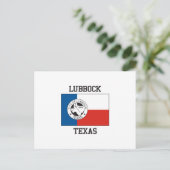 Lubbock Texas Flag Postkarte (Stehend Vorderseite)
