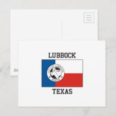 Lubbock Texas Flag Postkarte (Vorne/Hinten)