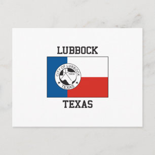 Lubbock Texas Flag Postkarte