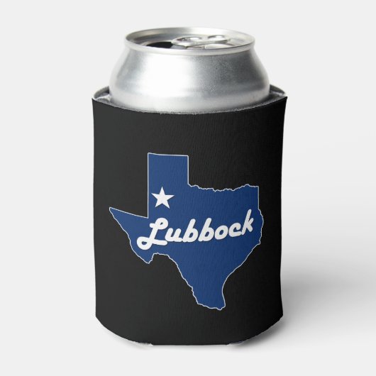 Lubbock, Texas Lonestar Staat West Texas Beverage Dosenkühler (Kanne Vorderseite)