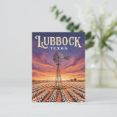 Lubbock Texas Postkarte (Stehend Vorderseite)