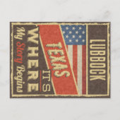 Lubbock Texas Postkarte (Vorderseite)
