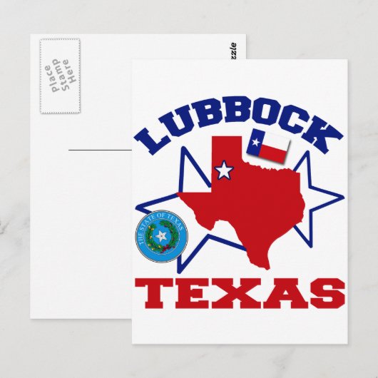 Lubbock, Texas Postkarte (Vorne/Hinten)