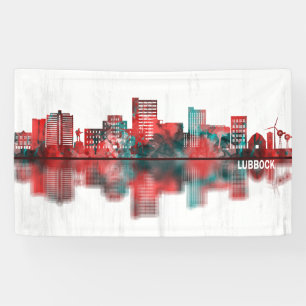 Lubbock Texas Skyline Banner