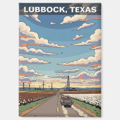 Lubbock Texas Travel Magnet (Vorderseite)