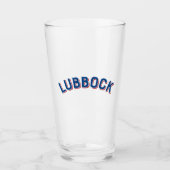 Lubbock, Texas Vintag Arch Glas (Vorderseite)