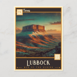 Lubbock, Texas | VINTAG Postkarte