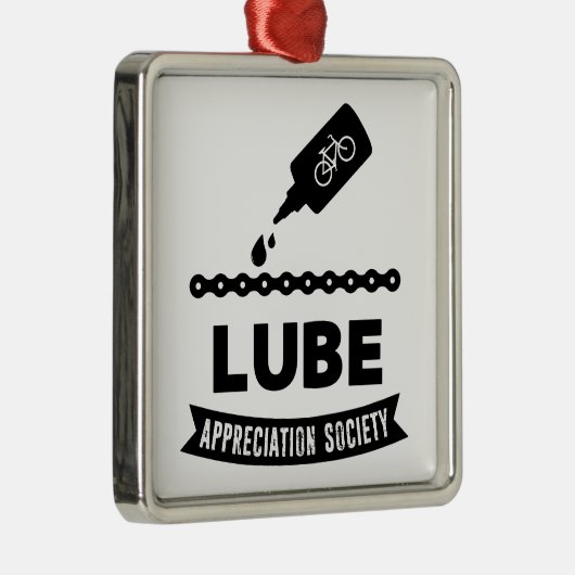 Lube Appreciation Society Cycling Ornament Aus Metall (Rechts)