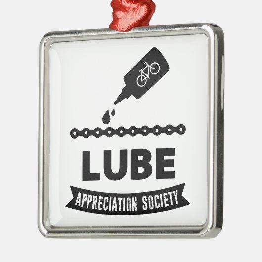 Lube Appreciation Society Cycling Ornament Aus Metall (Links)