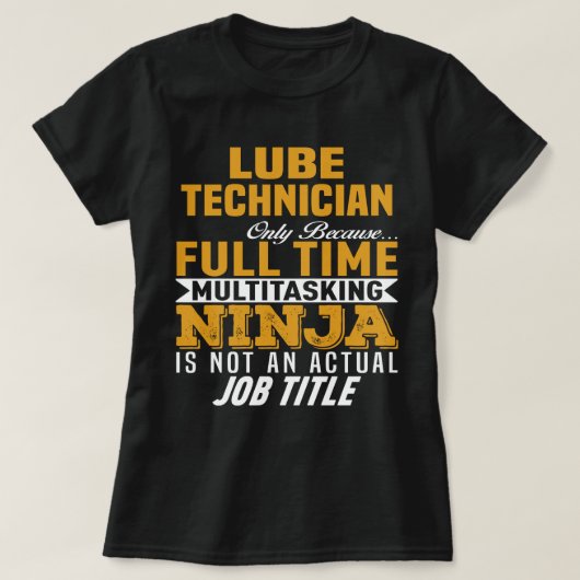 Lube Technician T-Shirt (Design vorne)