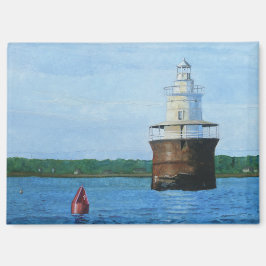 Lubec Channel Lighthosue Painting Magnet