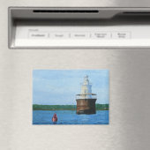 Lubec Channel Lighthosue Painting Magnet (In Situ (Geschirrspüler))